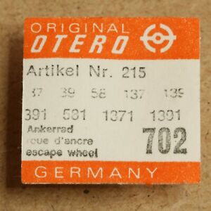 【送料無料】腕時計 アンカーホイールエスケープホイールotero 37 part 702, ankerrad, escape wheel 39, 58, 137, 139, 391, 581, 1371 1391