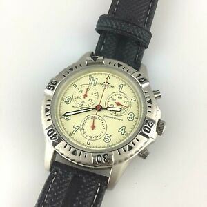 【送料無料】腕時計　オロロジオクロノスタークロノイザスイスペレノンファンツィオナンテウオモorologio chronostar chrono isa swiss pelle non funzionante uomo 38mm watch