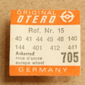 【送料無料】腕時計　アンカーホイールエスケープホイールotero 40 part 705, ankerrad, escape wheel 41, 44, 45, 48, 140, 144, 401, 412 441