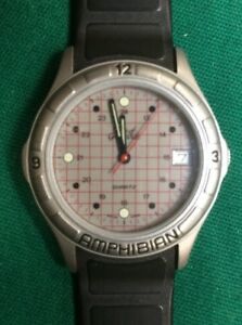 【送料無料】腕時計　オロロジオウオモグリーンウィッチスイスメイドクォーツヴィンテージorologio uomo time to greenwitch swiss made amphibian quartz vintage