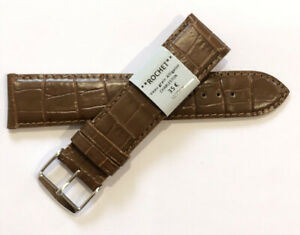 【貨物輸送無料】ウォッチ ブレスレットストラップモントルロシェクワールデヴォーマロン?c109 bracelet  strap montre rochet cuir de veau marron 22 粍 largeur neuf 35? 男女兼用腕時計-腕時計