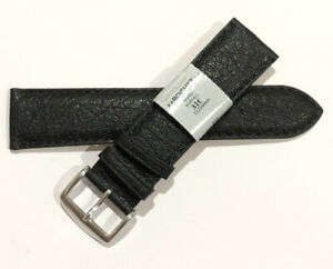 【送料無料】腕時計　ブレスレットストラップモントルロシェクワールブップルノワールc78 bracelet strap montre rochet cuir buffle noir 22 mm largeur neuf 31?