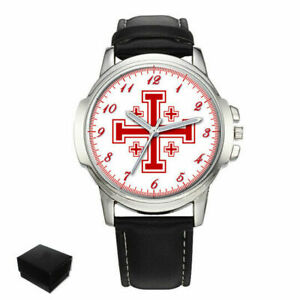 【送料無料】腕時計　エルサレムクロスjerum crusaders cross large wrist watch birthday gift engraving