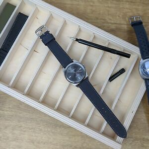 【送料無料】腕時計 ストラップボックスストラップwooden watch strap storage box fits upto 10 straps|hokushin