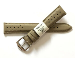 【送料無料】腕時計　ブレスレットストラップモントルロシェキュールヴァシェトベージュ?c104 bracelet strap montre rochet cuir vachette beige 18 mm largeur neuf 39?