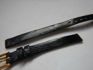 【貨物輸送無料】ウォッチ コンフォーブルブレスレットレザードテーブルノワール8 粍 confortable bracelet lezard veritable noir 男女兼用腕時計-腕時計