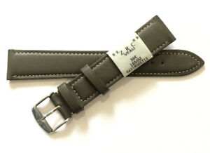 【貨物輸送無料】ウォッチ ブレスレットストラップモントルc92 neuf bracelet  strap montre zrc cuir veau gris 18 粍 largeur  neuf 36? 腕時計-男女兼用腕時計