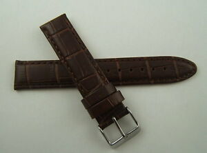 【送料無料】腕時計　ブレスレットエンクワールマロンタイプクロコダイルテールbracelet en cuir maron type crocodile taille 16 neuf