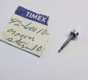 【貨物輸送無料】ウォッチ タイムスクラウンステムホワイトウォッチパーツnos genuine timex crown amp; stem  white watch part 4260010 男女兼用腕時計-腕時計