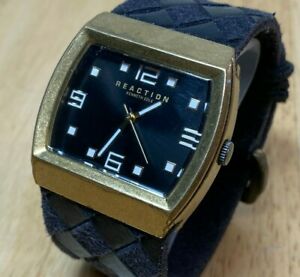 【送料無料】腕時計　ケネスコールメンズワイドレザーアナログクォーツウォッチアワーニューバットkenneth cole reaction rk2115 men wide leather analog quartz watch hours~ batt