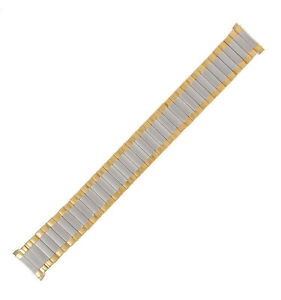 【送料無料】腕時計　メンズツートーンブレスレットhirsch 1622mm mens two tone replacement bracelet watch nos