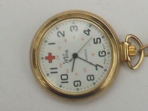 【貨物輸送無料】ウォッチ ヴィンテージクォーツミラペンダントウォッチa vintage quartz mira nurses pendant watch 男女兼用腕時計-腕時計