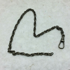 【貨物輸送無料】ウォッチ ヴィンテージチェーンロングシルバートーンvintage watch chain 11 12 long silver tone 男女兼用腕時計-腕時計