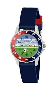 【送料無料】腕時計　サッカーテーマサッカーサッカーディスクタイムウォッチtikkers childrens soccer theme football rotating disc time teacher watchntk021