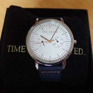 【送料無料】腕時計　テッドベイカーロンドンメンズブリットマルチファンクションミックスストラップウォッチ ted baker london mens brit multifunction mixed strap watch te50652001｜hokushin
