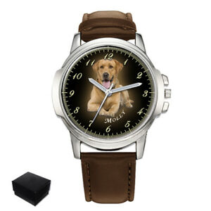【送料無料】腕時計　パーソナライズペットメンズクリスマスプレゼントpersonalised your pet dog cat photo mens gents wrist watch christmas gift｜hokushin