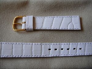 【送料無料】腕時計　レテアベックアンブレスレットファコンクロコダイルブラン16 mm preparez lete avec un bracelet facon crocodile blanc