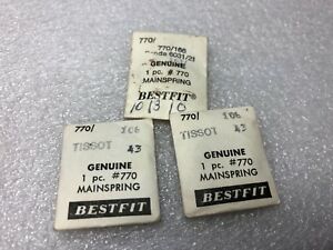 【送料無料】腕時計　ロットウォッチメインスプリングスlot x 3 tissot 770 watch mainsprings 170