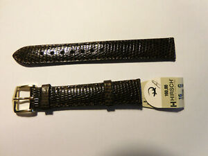 【送料無料】腕時計 ブレスレットドモントルヒルシュニュートカゲテイルマロンレザードbracelet de montre hirsch neuf lizard taille 16 marron lezard n 2