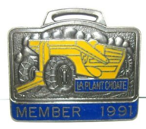 【送料無料】腕時計　ラプラントチョートスクレーパーメンバーウォッチフォブシャワーフーバーlaplant choate towed scraper 1991 iwfai member watch fob showers 1018 hoovers
