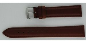 【送料無料】腕時計　ブレスレットモントルクワールマロンリスbracelet montre cuir marron lisse 18mmxl