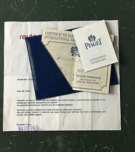 【送料無料】腕時計　ピアゲットメンズcertificate guarantee piaget governor 15968 mens wristwatch coa papers
