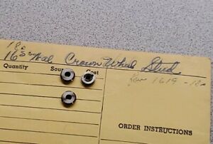 【貨物輸送無料】ウォッチ ウォルサムクラウンホイールスタッドロットlot of 3 nos waltham 18s16s crown wheel studs 男女兼用腕時計-腕時計