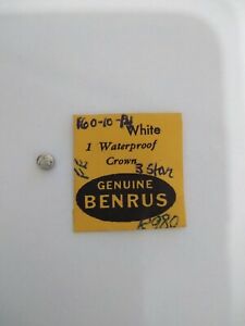 【貨物輸送無料】ウォッチ ベンラスクラウンホワイトタップnos genuine benrus 鉄 crown waterproof white signed *** tap 10, 39粍 腕時計-男女兼用腕時計