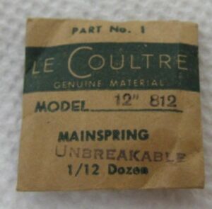【貨物輸送無料】ウォッチ ルクルトルパートメインスプリングlecoultre part 1  12   812  unbreakable mainspring 腕時計-男女兼用腕時計