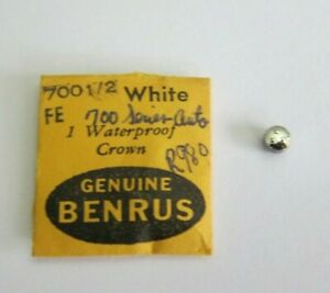 【貨物輸送無料】ウォッチ ベンラスホワイトクラウンパーツnos genuine benrus waterproof white crown 70012 tap10 watch part r980 男女兼用腕時計-腕時計