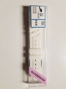 【送料無料】腕時計 ハドリーローマホワイトシリコーンウォッチストラップhadleyroma 22mm white genuine silicone waterproof watch strap