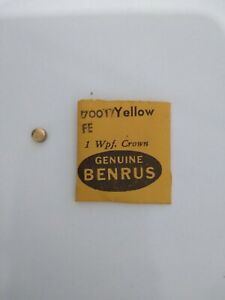 【送料無料】腕時計　ベンラスイエロークラウンタップnos genuine benrus fe yellow crown waterproof 70011 signed *** tap 10,39mm