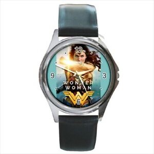 【貨物輸送無料】ウォッチ ワンダーウーマンレザーストラップウォッチwonder woman 2017 leather strap  watch  wristwatch 男女兼用腕時計-腕時計