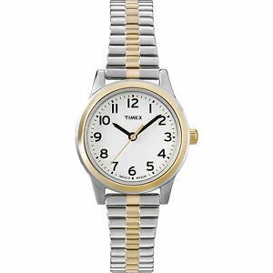 【送料無料】腕時計 ツートンインディグロtimex t2n068, womens twotone expansion watch, indiglo|hokushin