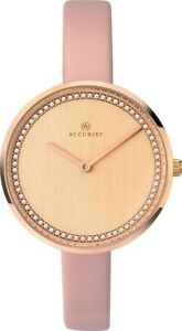 【貨物輸送無料】ウオッチ アキュリストレディースレザーストラップウォッチaccurist ladies leather strap watch    8232