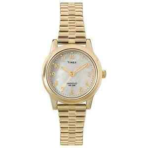 【貨物輸送無料】ウオッチ ゴールドトーンインディグロケースtimex t2m827, womens goldtone expansion watch, indiglo, 25粍 case