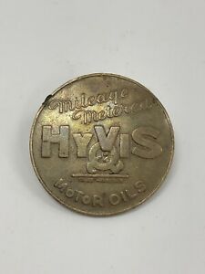 【送料無料】腕時計　ヴィンテージハイビスモーターオイルマイレージメーターウォーレントークンvintage hyvis motor oils mileage metered warren, pa automotive token