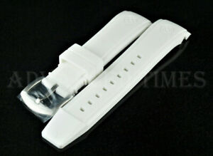 【送料無料】腕時計　マスターダイバーゴムストラップ genuine deep blue 22mm high grade white rubber strap for master diver 1k