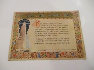 【送料無料】腕時計　ヴィンテージブランクブローバウォッチクリスマスカードvintage c1930s blank bulova watch guarantee bond certificate christmas gift card 14,235円
