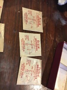 【貨物輸送無料】ウォッチ ヴィンテージエルギンウォッチスプリングスvintage elgin watch springs 腕時計-男女兼用腕時計