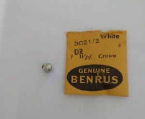 【送料無料】腕時計 ベンラスホワイトクラウンベンラスタップnos genuine benrus dr white crown 30212 signed benrus tap 10,39mm