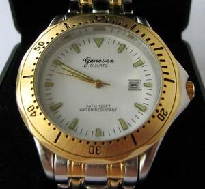 【貨物輸送無料】ウォッチ ジュネベックスクォーツデイトウォッチgenevex quartz date watch