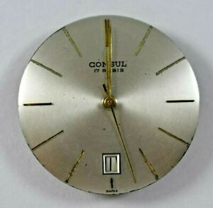【送料無料】腕時計　ヴィンテージスイスマニュアルグッドバルロットvintage swiss made consul manual wind 17j fhf 724 watch movement good bal lote