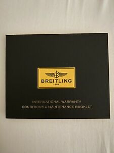 【送料無料】腕時計　ブライトリングウォーラニーメンテナンスマニュアルbreitling international warrany maintenance manual booklet