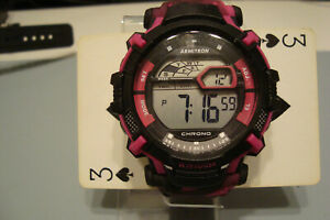 【送料無料】腕時計　アーミトロンピンクキャンプレジンウォッチメートルarmitron 408312, womens pink camp resin watch, 100 meter wr