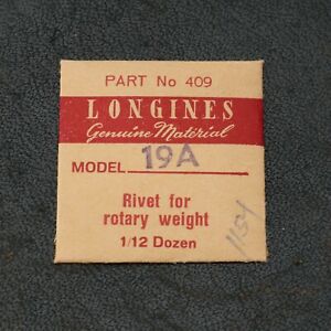 【送料無料】腕時計　ロンジンパーツリベットロータリーlongines genuine material part 4091154 rivet for rotary wgt spring 9a c6d6