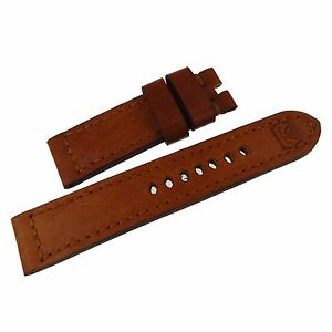 【貨物輸送無料】ウオッチ ジェニウネスキンブラウンマンスエリアウォッチストラップgeniune deer skin brown mansarea watch strap 2422粍