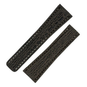 New限定品 腕時計 ブラウンシャークスキンウォッチストラップクラスプオプションgenuine Sharkskin Deployment Watch Strap In Brown Clasps Optionally Available Hokushin 送料無料 Www Faan Gov Ng