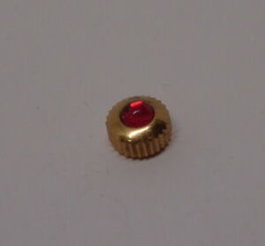 【送料無料】腕時計　ヴィンテージレッドカボションウォッチクラウンvintage red cabochon watch crown nos