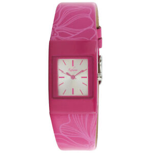 【送料無料】腕時計　ブランドレディースピンクフラワーストラップカフナウォッチbrand ladies pink flower strap kahuna watch akls0168l